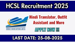 HCSL Recruitment 2025 - Apply Online for 21 Hindi Translator, Outfit Assistant and More Posts