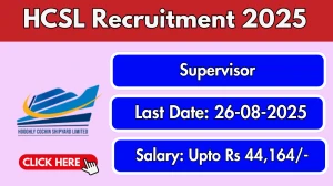 HCSL Supervisor Recruitment 2025 - Apply Online