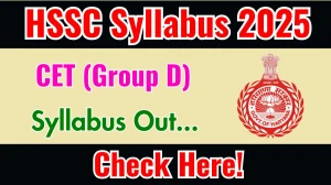 HSSC CET (Group D) Syllabus 2025 Out Direct Link to Download Syllabus PDF here
