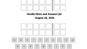 Hurdle Hints and Answers for August 28, 2025