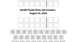 Hurdle Puzzle Hints and Answers for August 22, 2025