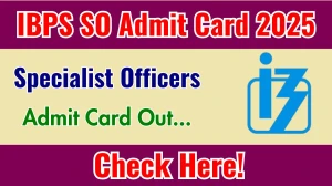 IBPS SO CRP SPL XV Admit Card 2025 OUT Download Link ibps.in