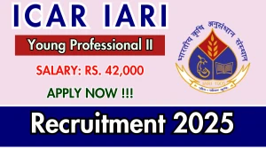 ICAR IARI Young Professional II Recruitment 2025 - Apply Offline