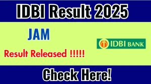 IDBI JAM Final Result 2025 Out at idbi.bank.in, Direct Link to Download Result PDF Here IDBI JAM Final Result 2025 Out at idbi.bank.in, Direct Link to Download Result PDF Here