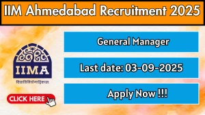 IIM Ahmedabad General Manager/Assistant General Manager Recruitment 2025 - Apply Online