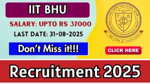 IIT BHU Recruitment 2025 - Apply Offline for 02 Associate Project Engineer, Lab Supporting Staff Posts