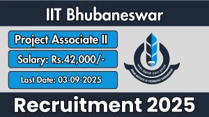 IIT Bhubaneswar Project Associate II Recruitment 2025 - Apply Online