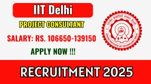IIT Delhi Project Consultant Recruitment 2025 - Apply Offline