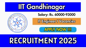 IIT Gandhinagar IT Engineer I Recruitment 2025 - Apply Online IIT Gandhinagar IT Engineer I Recruitment 2025 - Apply Online