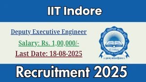 IIT Indore Deputy Executive Engineer Recruitment 2025 - Apply Online