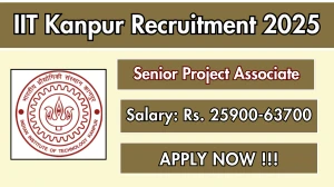 IIT Kanpur Senior Project Associate Recruitment 2025 - Apply Offline