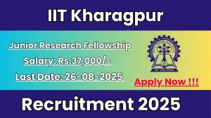 IIT Kharagpur Junior Research Fellowship Recruitment 2025 - Apply Online