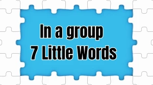 In a group 7 Little Words 8 letters Answer