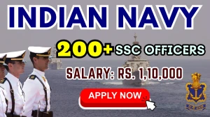 Indian Navy SSC Officers Recruitment 2025 - Apply Online for 260 Posts