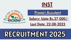INST Project Assistant Recruitment 2025 - Apply Offline