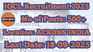 IOCL Apprentices Recruitment 2025 - Apply Online for 537 Posts by Sep 18