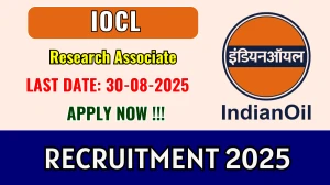 IOCL Research Associate Recruitment 2025 - Apply Offline