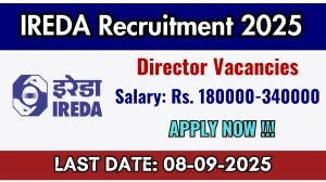 IREDA Director Recruitment 2025 - Apply Online