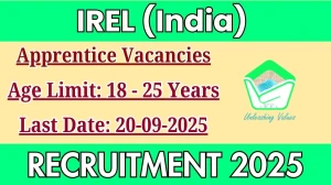 IREL (India) Recruitment 2025 - Apply Offline for 41 Apprentices Posts