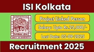 ISI Kolkata Project Linked Person Recruitment 2025 - Apply Offline