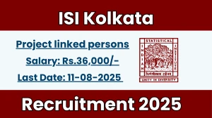 ISI Kolkata Project linked persons Recruitment 2025 - Apply Offline