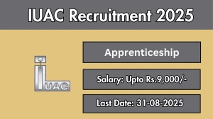 IUAC Apprenticeship Recruitment 2025 - Apply Online for 11 Posts