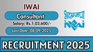 IWAI Consultant Recruitment 2025 - Apply Offline