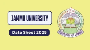 Jammu University Date Sheet 2025 Announced @ coeju.com Details Here