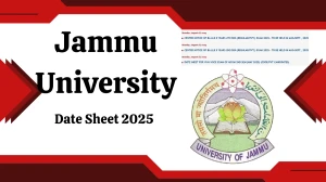 Jammu University Date Sheet 2025 Announced @ coeju.com Details Here