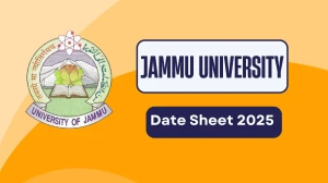 Jammu University Date Sheet 2025 Announced @ coeju.com Details Here