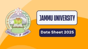Jammu University Date Sheet 2025 Announced @ coeju.com Details Here
