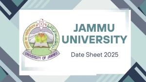 Jammu University Date Sheet 2025 Out @ coeju.com Details Here