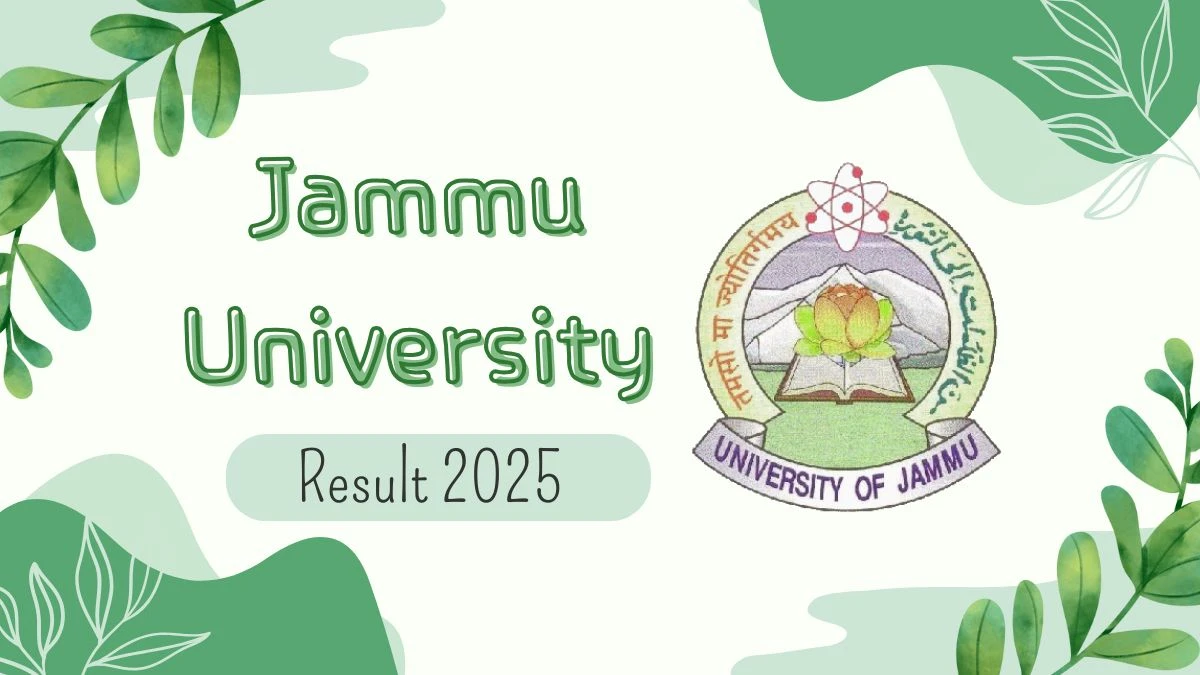 Jammu University Result 2025 Released at coeju.com Direct Link to Download 4th Sem Result