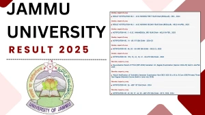 Jammu University Result 2025 Released at coeju.com Direct Link to Download First Year Examination Result