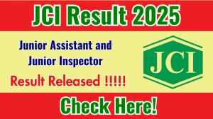JCI Junior Assistant and Junior Inspector Result 2025 Out at jutecorp.in, Direct Link to Download Result PDF Here JCI Junior Assistant and Junior Inspector Result 2025 Out at jutecorp.in, Direct Link to Download Result PDF Here