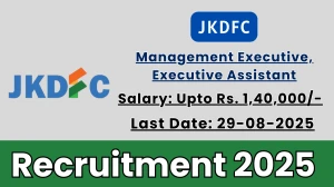 JKDFC Recruitment 2025 - Apply Offline for 06 Management Executive, Executive Assistant Posts