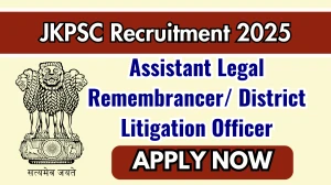 JKPSC Recruitment 2025 - Apply Online for Assistant Legal Remembrancer/ District Litigation Officer Posts JKPSC Recruitment 2025 - Apply Online for Assistant Legal Remembrancer/ District Litigation Officer Posts