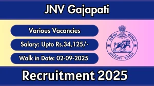 JNV Gajapati Recruitment 2025 – Walk in for 08 Yoga Teacher, Dance Expert and More Posts