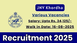 JNV Khordha Recruitment 2025 – Walk in for 09 Yoga Teacher, Sports Coach and More Posts