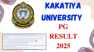Kakatiya University PG Result 2025 Released at kuexams.org Direct Link to Download 1st Semester Result