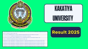 Kakatiya University Result 2025 Released at kuexams.org Direct Link to Download 1st, 3rd, 5th, 7th and 9th Semester Result