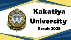 Kakatiya University Result 2025 Released at kuexams.org Direct Link to Download 1st Semester Result