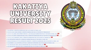 Kakatiya University Result 2025 Released at kuexams.org Direct Link to Download 1st Semester Result