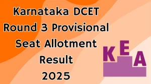 Karnataka DCET Round 3 Provisional Seat Allotment Result 2025 Out at cetonline.karnataka.gov.in Direct Link to Download Result