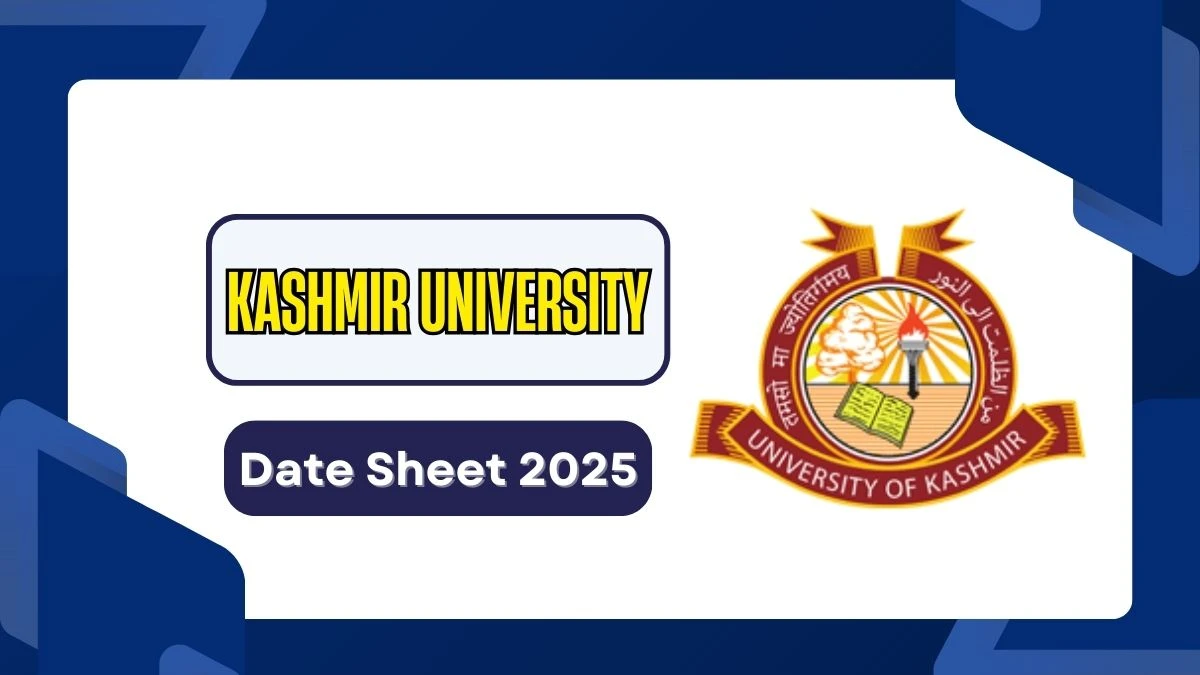 Kashmir University Date Sheet 2025 Out @ uok.edu.in Details Here