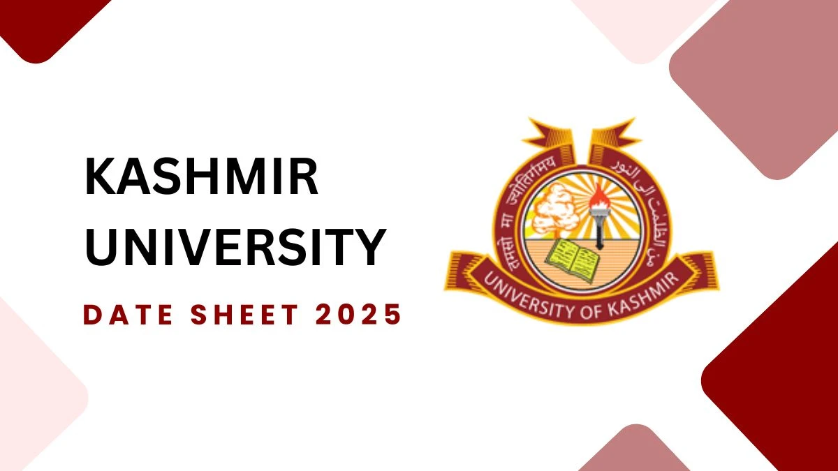Kashmir University Date Sheet 2025 Out @ uok.edu.in Details Here