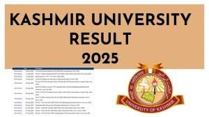 Kashmir University Result 2025 Released at egov.uok.edu.in Direct Link to Download 6th Semester Result