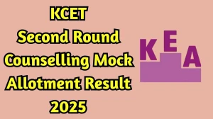 KCET Second Round Counselling Mock Allotment Result 2025 Out at cetonline.karnataka.gov.in Direct Link to Download Result