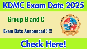 KDMC Group B and C Exam Date 2025 Out for 490 Posts at kdmc.gov.in Check Details Here KDMC Group B and C Exam Date 2025 Out for 490 Posts at kdmc.gov.in Check Details Here