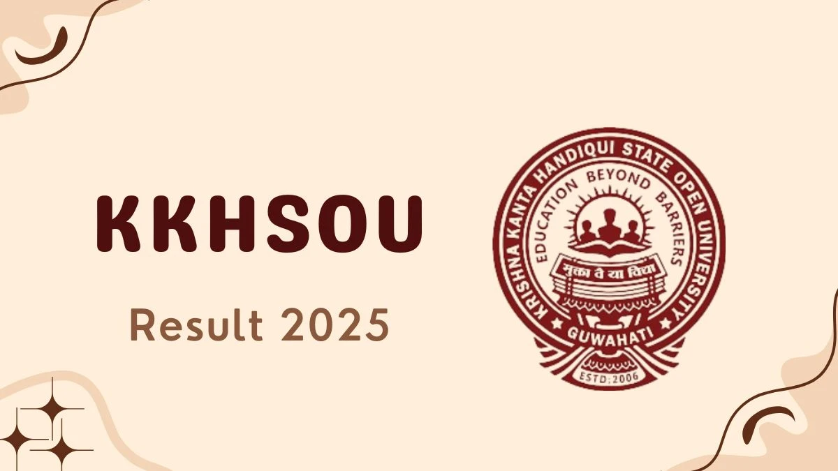 KKHSOU Result 2025 Out at kkhsou.ac.in Direct Link to Download 1st Sem Result